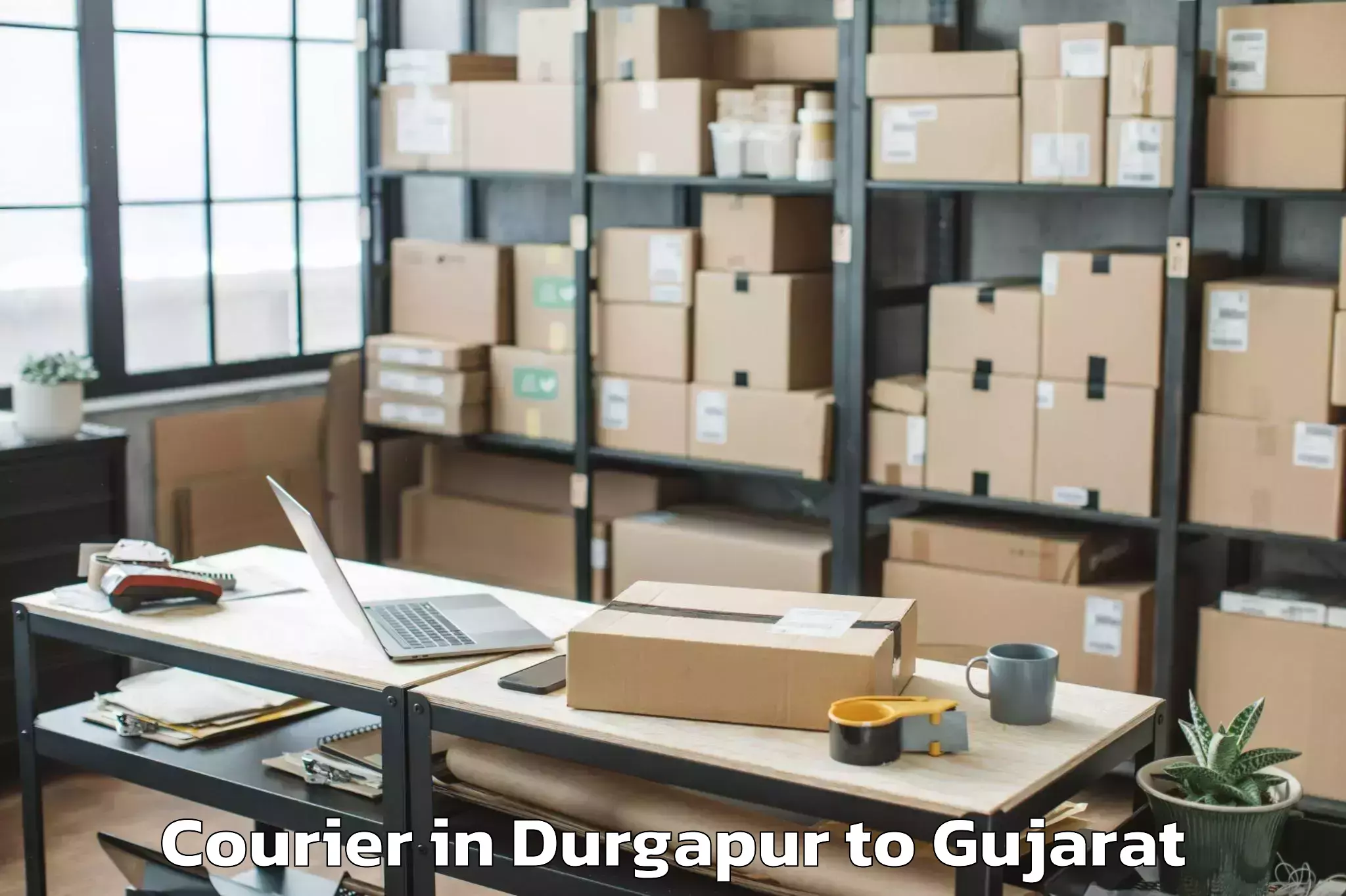 Book Durgapur to Abrama Courier Online